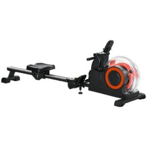 Foldable Water Rowing Machine – Full-Body Home Cardio Rower with LCD Monitor