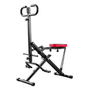 Foldable Squat & Rowing Machine