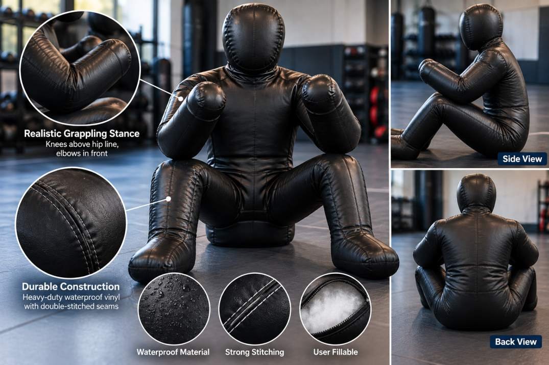 Close-up of the Grappling SMARTY 2.0 construction and stitching